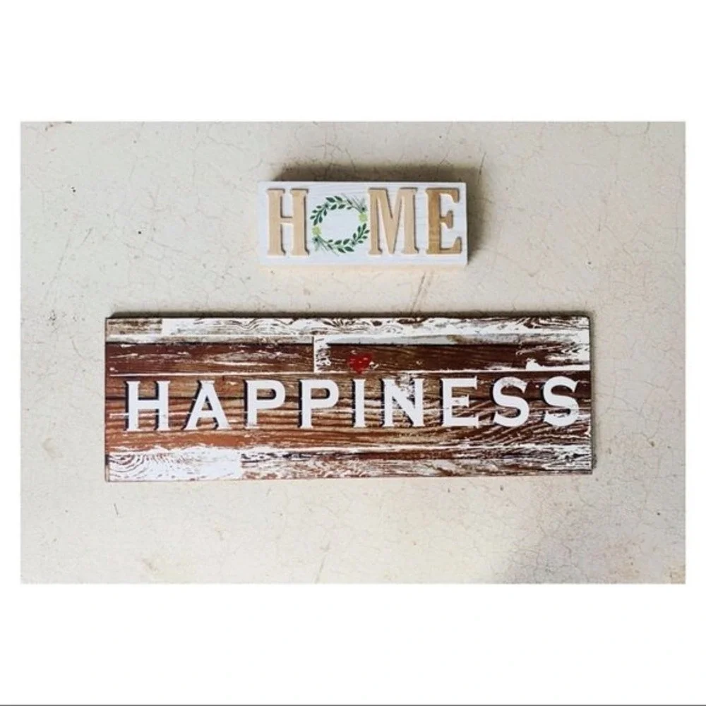 Happiness Home Wood Sign‎